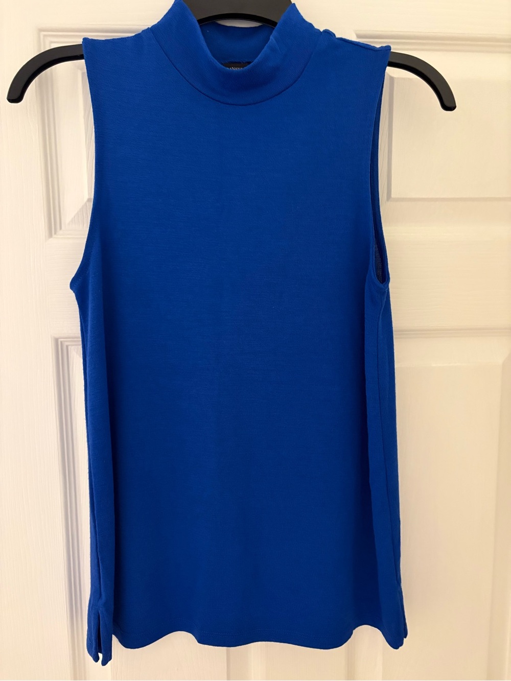 Banana Republic Royal Blue Sleeveless Mock Neck Tank